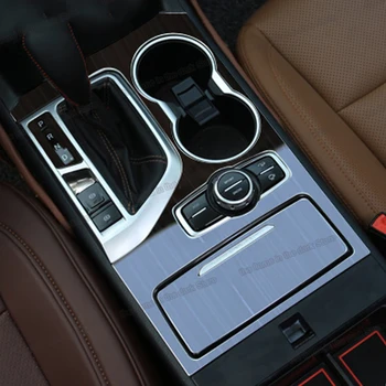 

lsrtw2017 stainless steel car gear cup frame panel trims for changan cs95 2017 2018 2019 decoration storage box accessories