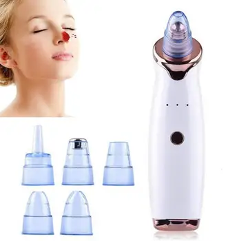 

New Blackhead Remover Deep Cleaner Skin Care Pore Vacuum Acne Pimple Black Dot Remover Machine With Replacement Heads