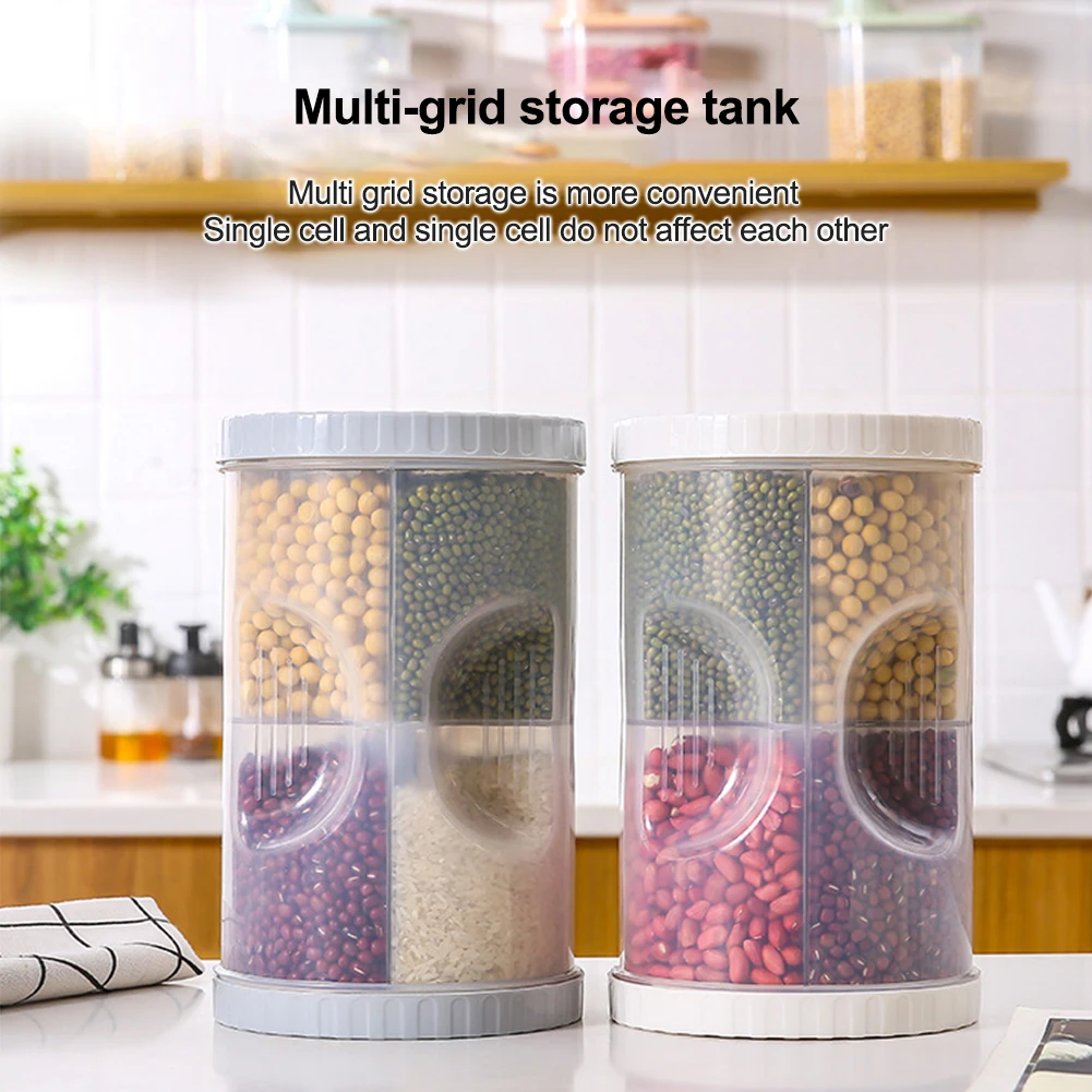 2.5 L Food Sealed Container With Closed Rotating Lid 4 Compartments