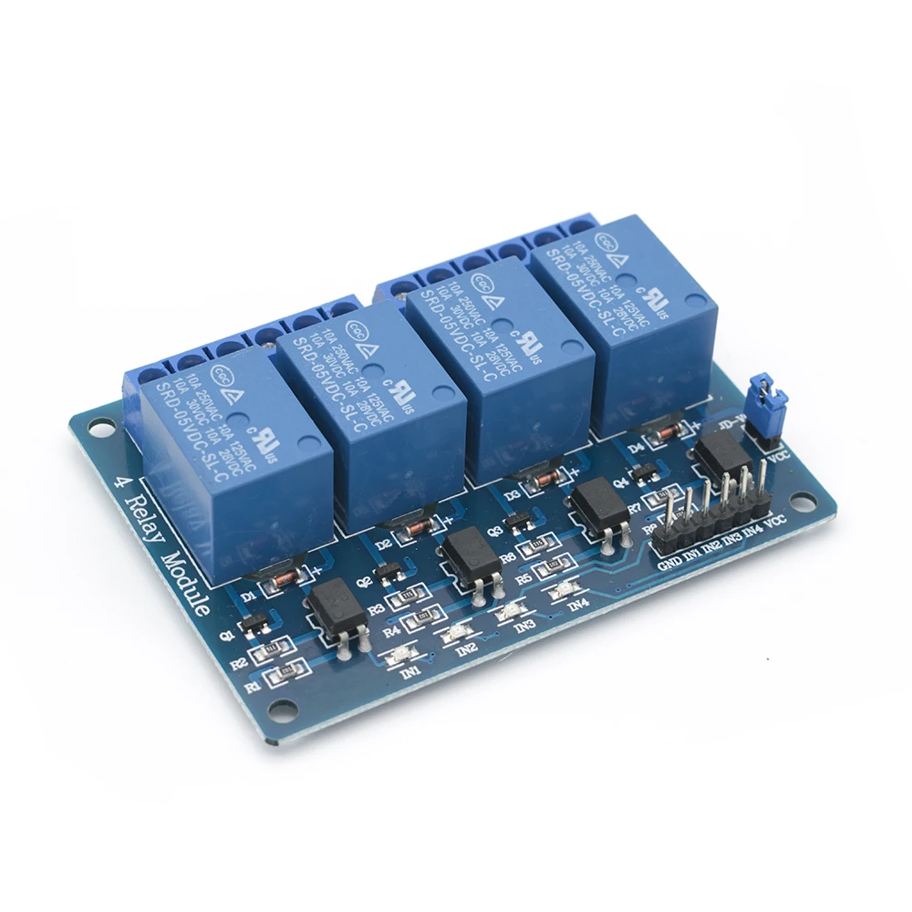 

30pcs/lot TENSTAR ROBOT With optocoupler 4 channel 4-channel relay modules relay control panel PLC relay 5V four way module
