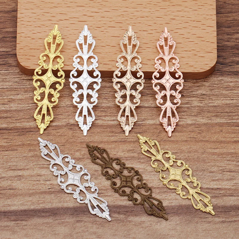 20pcs-15x57mm-Gold-Plated-Brass-Hollow-Out-Flowers-Filigree-Wraps-Connectors-Charm-DIY-Hand-Made-Jewelry (1)
