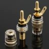 8pcs 42mm Gold Plated Amplifier Speaker Terminal Binding Post Banana Plug Jack Amplifier Connector Plug for 4mm Banana Plugs ► Photo 3/6