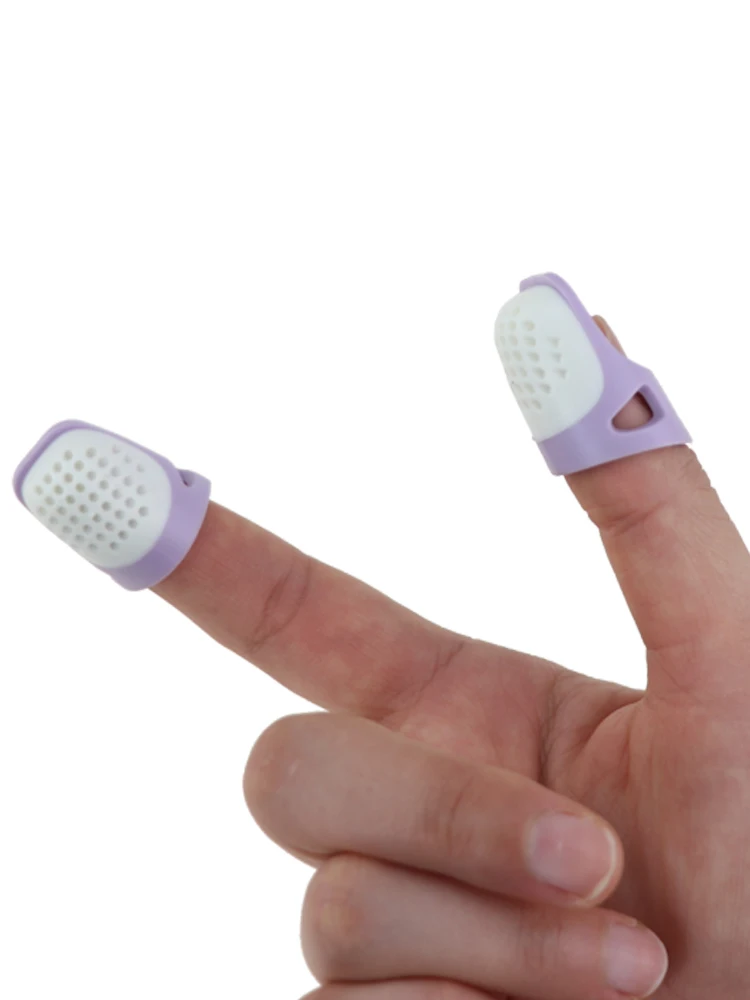 The New Nordic Style Half-open Finger Cot Thimble Bi-material Stitching Long Nails Suitable For People