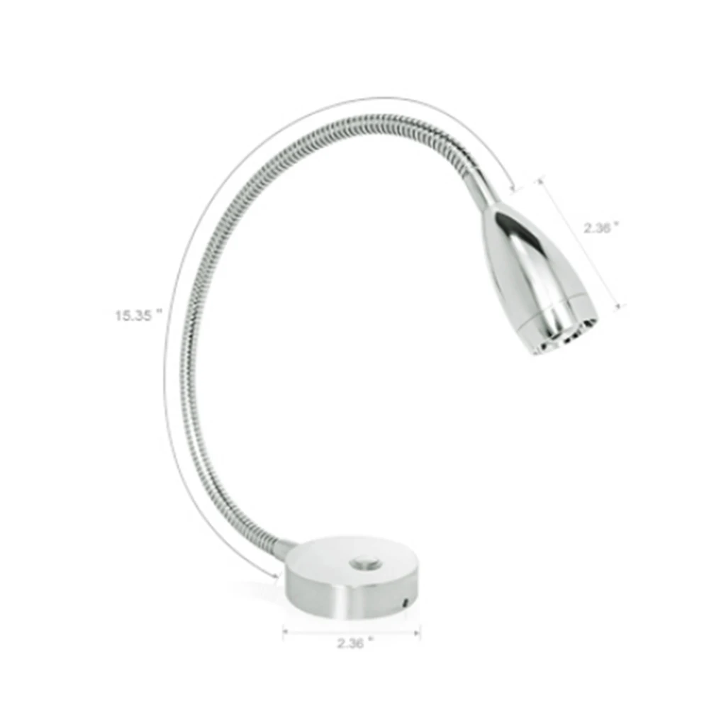 

12V Reading Light, RV Boat LED Reading Lamp Directional Lighting with Touch Switch