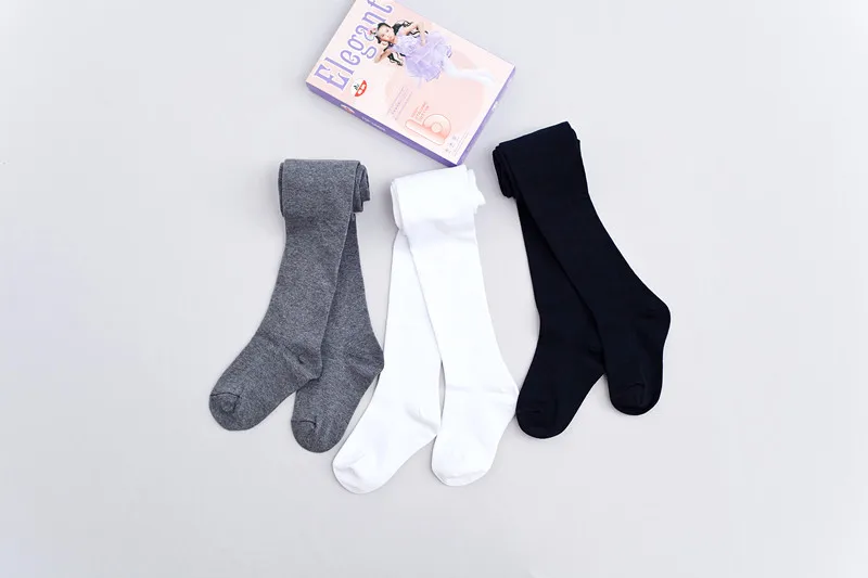 Girls Medium Thick Gymnastic Dance White Children Black Baby Pure Cotton Patyhose Socks Big Kid Leggings Thin Type for Spring An