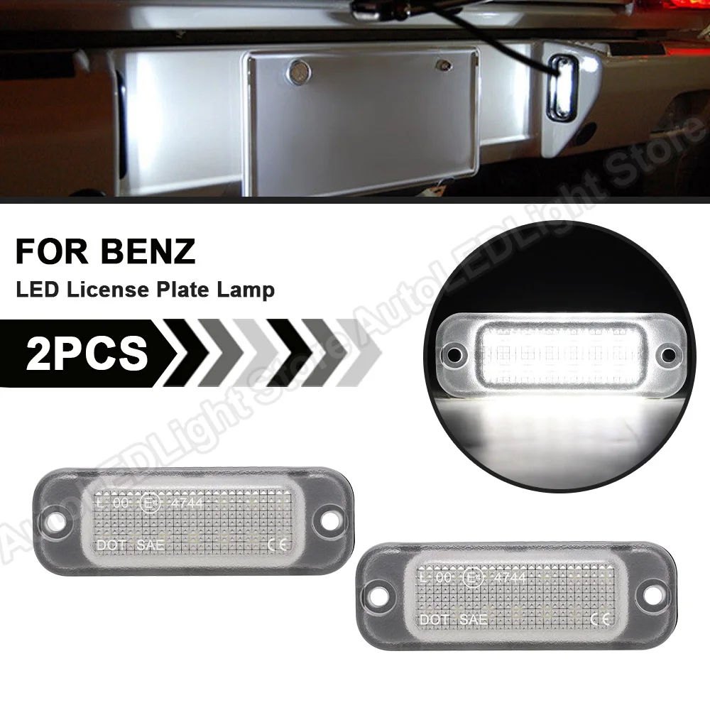 

2Pcs For Mercedes-BENZ G Class G 63 AMG 2013-2021 G 65 AMG 2016-2018 G 500 2013-2021 LED License Plate Light Number Plate Lamp