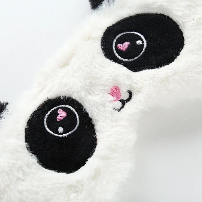 Плюшевые животные кошка маска глаза панды Девочка мягкая игрушка подходит для путешествий домашние вечерние игрушки для детей подарок на день рождения плюшевая маска для глаз