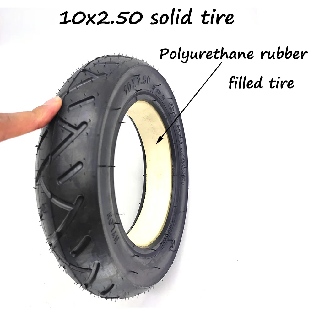 10x2.50 Solid Tire Tubeless for Quick 3 ZERO 10X Inokim OX Folding Electric Scooter 10-inch Mini Motorrad Razor Tyre Parts 10x2.50 Solid Tire Tubeless for Quick 3 ZERO 10X Inokim OX Folding Electric Scooter 10-inch Mini Motorrad Razor Tyre Parts