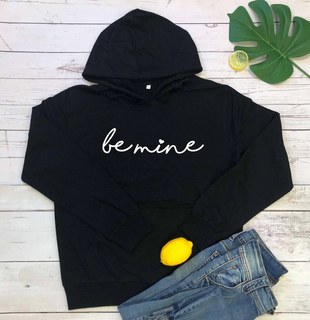 Be mine heart, женские модные повседневные хипстерские толстовки с надписью на День святого Валентина, винтажные пуловеры с цитатами, топы-L191