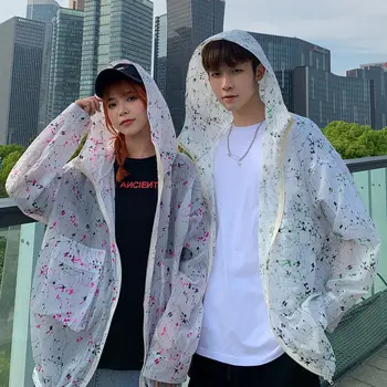 

2020 Spring And Summer New Youth Popular Korean Version Loose Original Printed Thin Section Hooded Jacket Fashion Casual Top