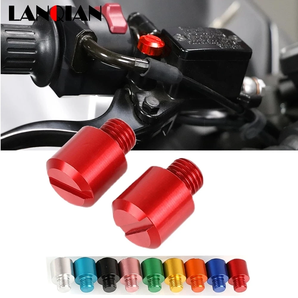 

For Yamaha Aerox 155 NMAX 155 150 NVX 155 N-MAX 125 Motorcycle M10 CNC Aluminum Rear View Mirrors Hole Plug Screws Cap Universal