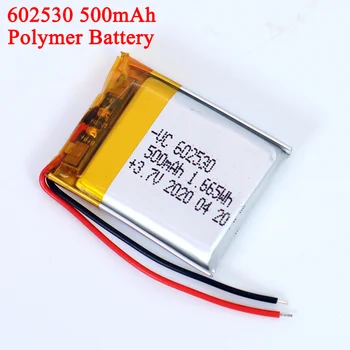 

1-20PCS 3.7V Lithium Ion Polymer 602530 Battery 500mAh Lithium Battery For MP4 MP5 GPS PSP Smart Watch Driving Recorder
