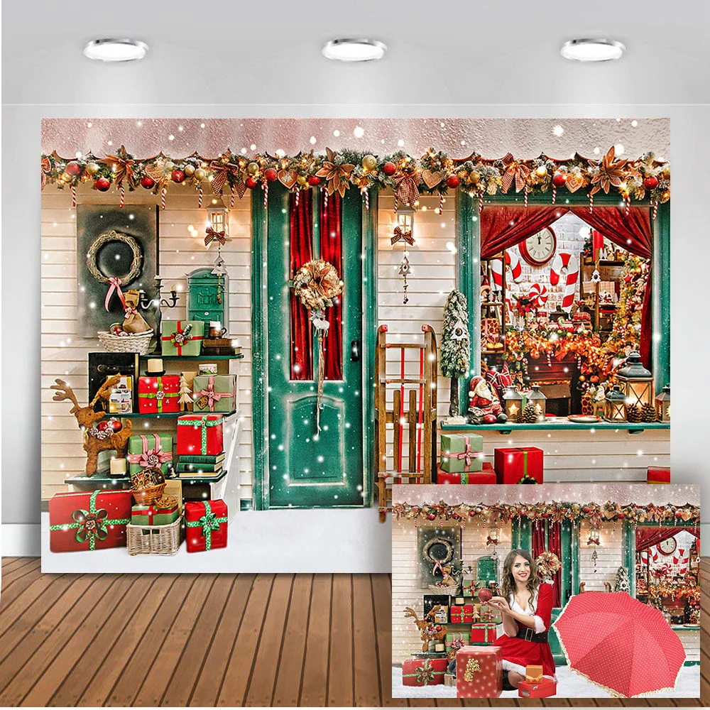 Mehofoto Christmas Party Decoration Backdrop Snow Winter Red Photography Newborn Birthday Photo Background Video 164 | Электроника