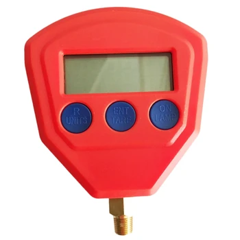 

1/8Npt Single Manifold Digital Vacuum Pressure Gauge R22 R410 R407C R404A R134A Air Condition Refrigeration Tool Red