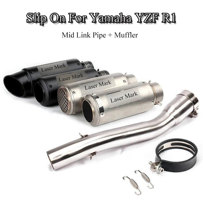 

Slip On For 1998-2003 For Yamaha YZF R1 Exhaust Muffler End Pipe Connecting Mid Link Tube Motorcycle Exhaust System Pipe Modify