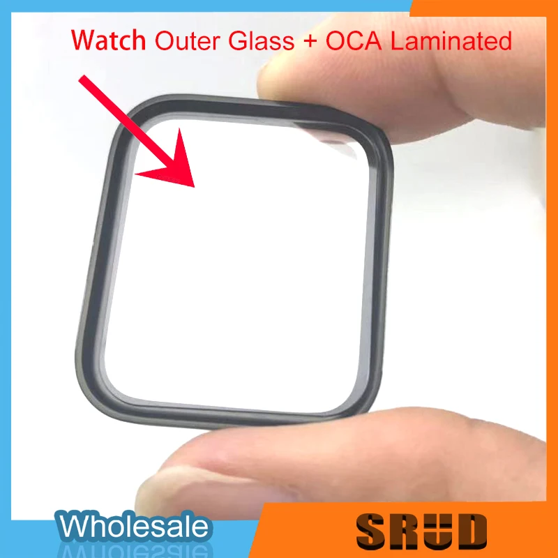 5 шт/лот переднее внешнее стекло с OCA ламинированное для Apple watch series 1 2 3 4 38 мм 42 мм 40 мм 44 мм lcd сломанное стекло замена