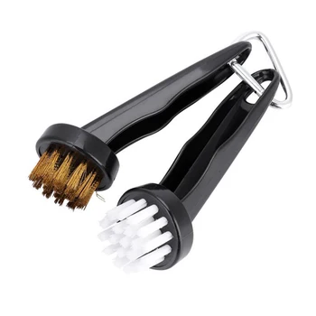 

2pcs Multipurpose Circular Round Head Training Aids Golf Club Brushes Sports Equipment Accessories Groove Cleaner With Loop Clip