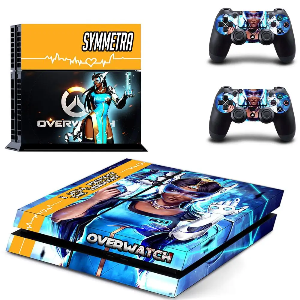 GYTM0432 OW PS 4 стикер s над часами PS4 наклейка Play station 4 виниловые наклейки для кожи Pegatinas для консоли playstation 4 и 2 контроллера - Цвет: GYTM0432