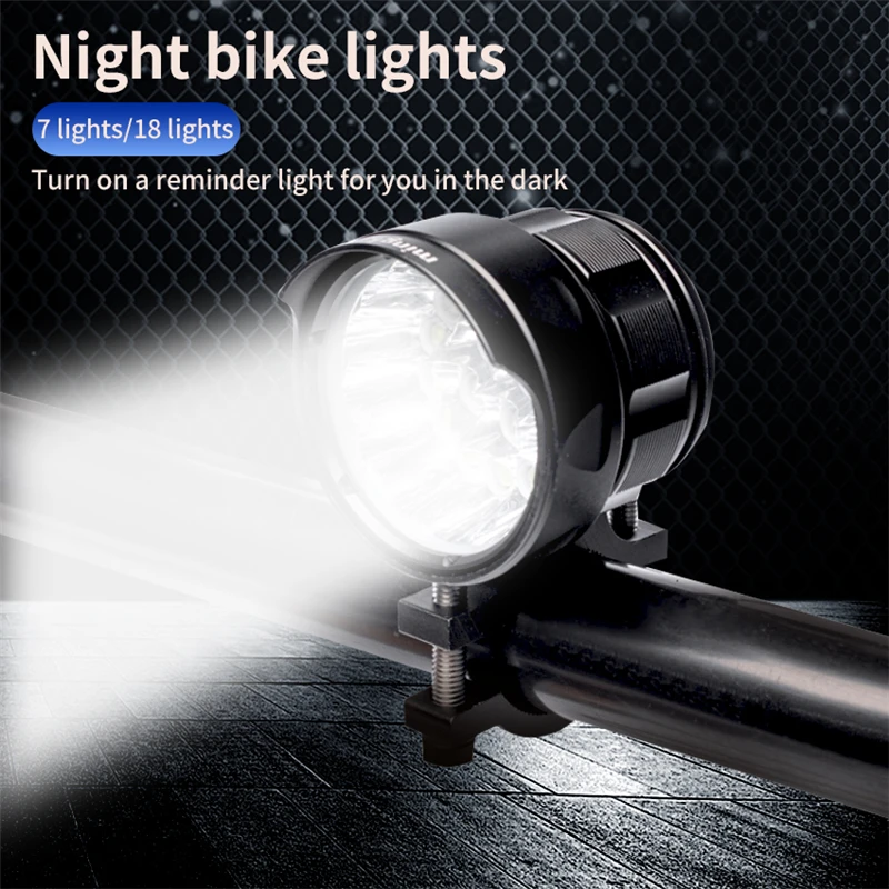 Bike Headlight 18 Led T6 Bicycle Headlamp 3 Light Modes Waterproof