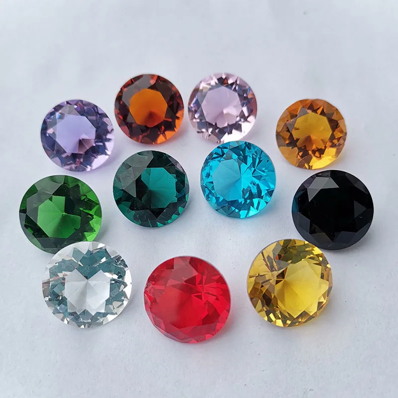 20 мм многоцветные хрустальные алмазные стеклянные поделки пресс папье для