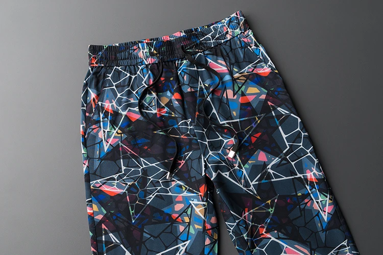 Облегающие форменные Broek Bedrijf Broek Pantalon Hombre Britse Stijl Onregelmatige Driehoek PrintPants мужские брюки Calca Sociale Broek