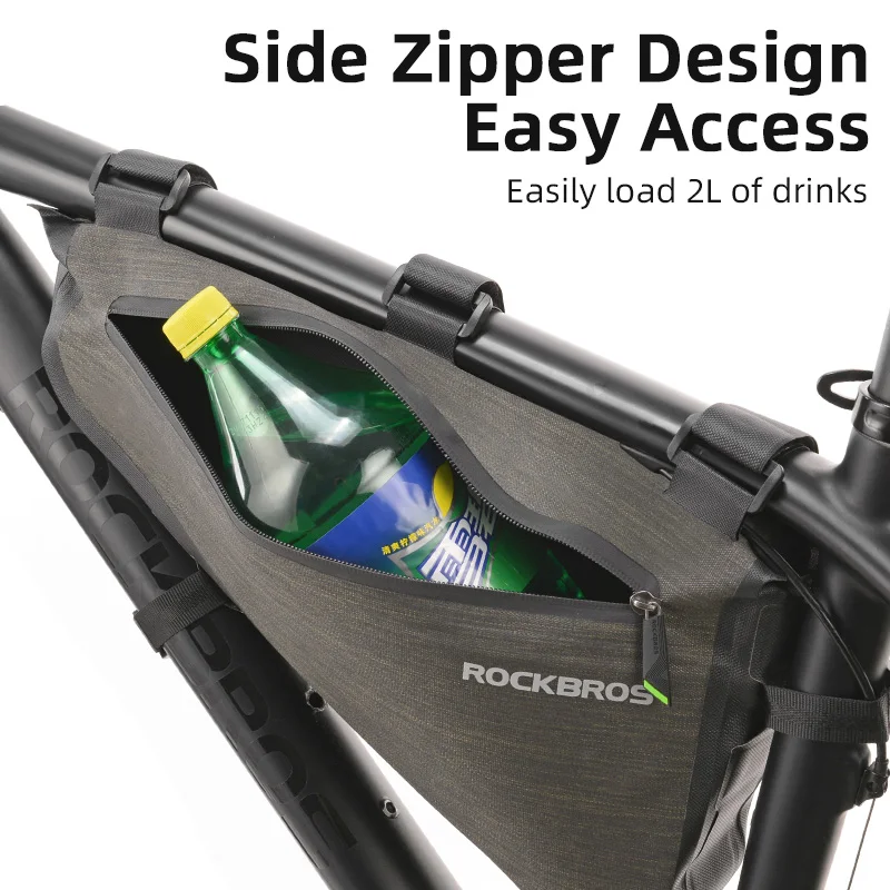 Водонепроницаемая велосипедная сумка ROCKBROS вместительная треугольная сумочка на