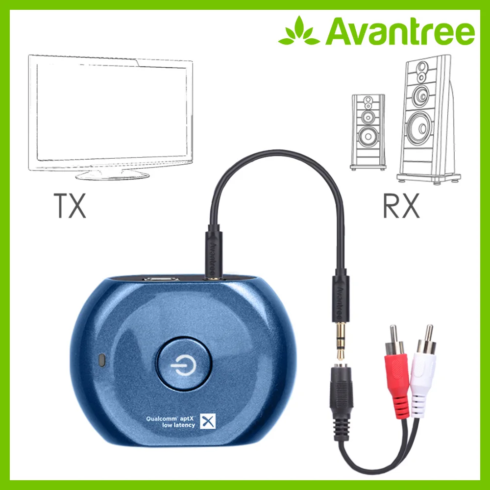 Avantree aptX низкая задержка Bluetooth приемник и передатчик 2 в 1 Беспроводной адаптер для