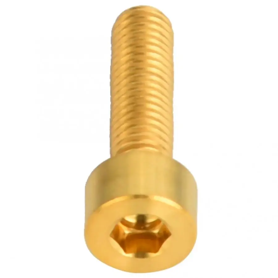 3 шт. винт велосипедный болт M5x18mm прочный титановый сплав горный шоссейный велосипед винт болт велосипед стержень шестигранный круглый Винт велосипедные части