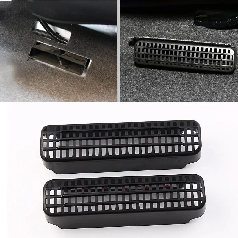 

1 Pair Car Air Condition Outlet Vent Grilles Covers Front Seat AC Heater Floor Vent Protector for Toyota Corolla 2013-2019 L LE