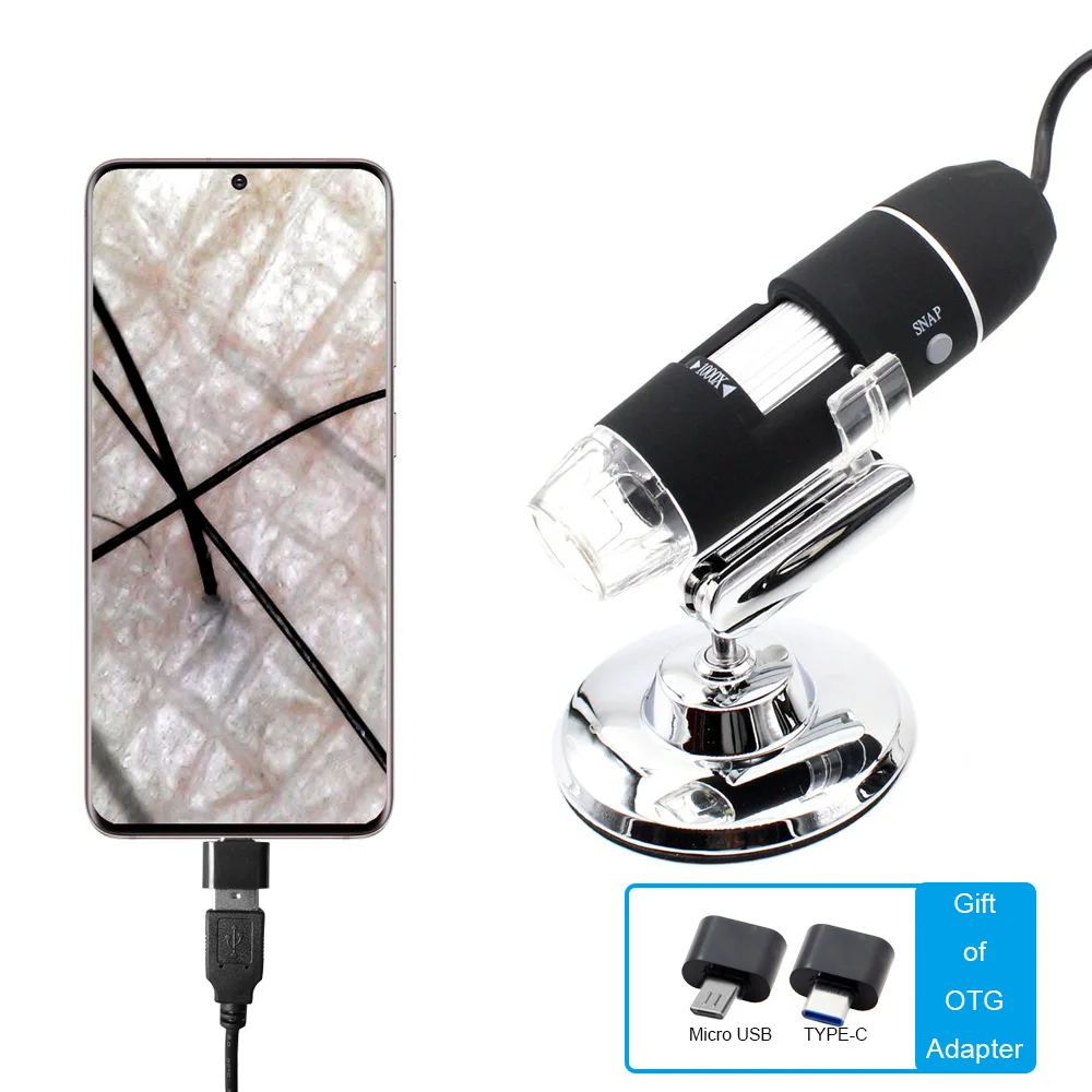 1000x светодиодный USB Цифровые микроскопы эндоскоп Камера Microscopio для Мобильный