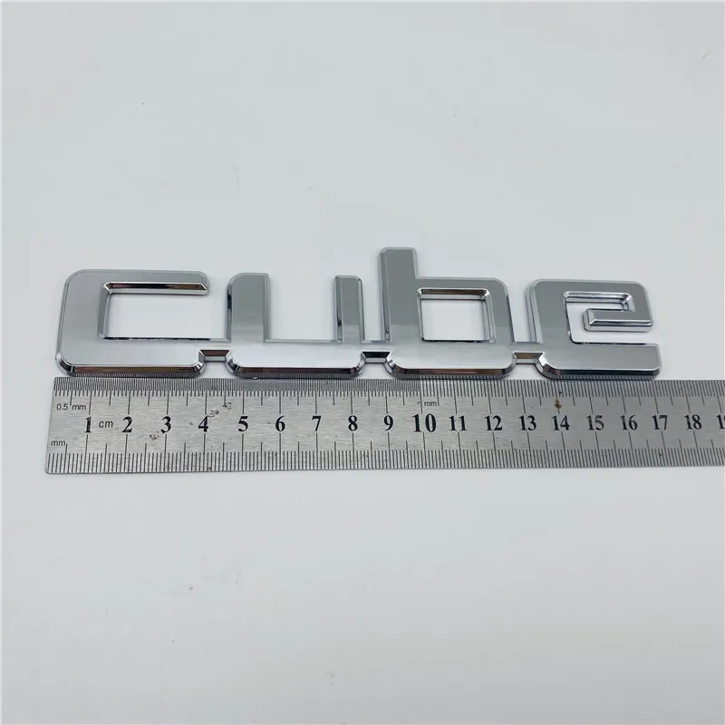 

For NISSAN CUBE Rear Boot Badge Emblem Trunk Logo Tailgate Nameplate letters Decals