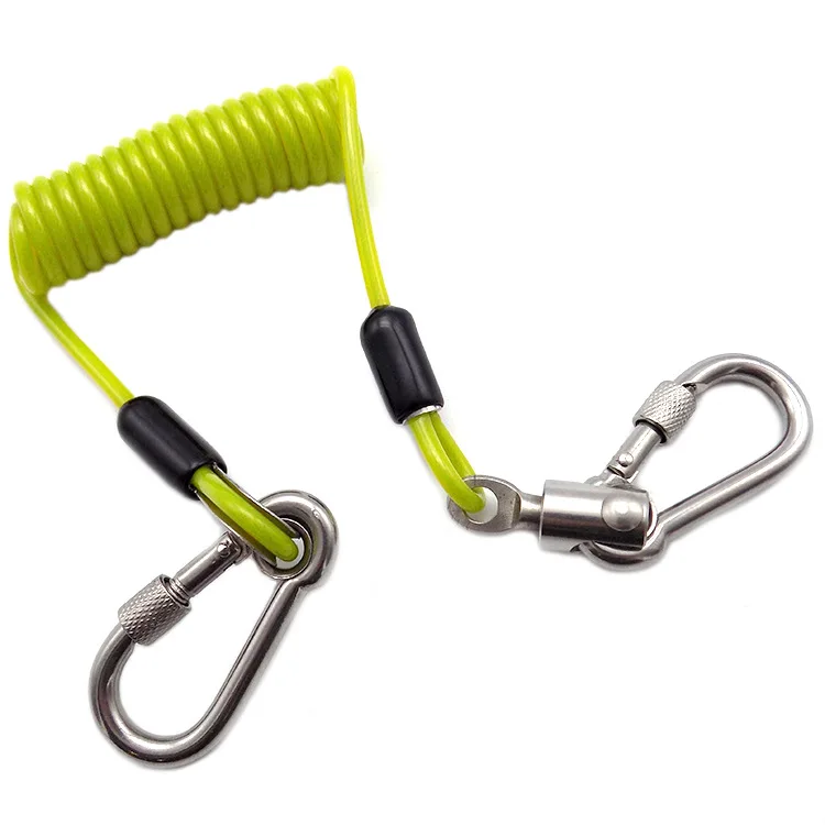 Manufacturers Supply Bag Plastic Color Spring Rope Lengthened Extendable Volume Steel Wire Lanyard Computer Reminding Rope Divin