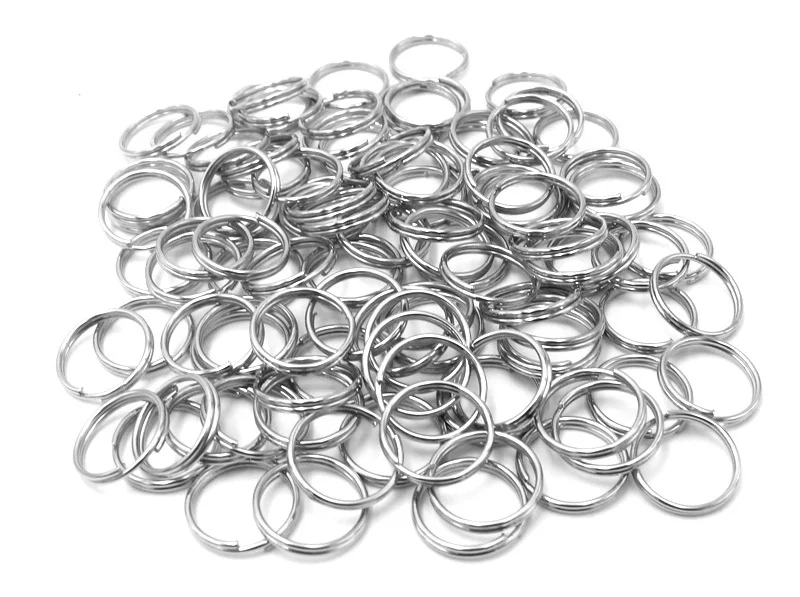 10mm Dog Tag Rings Round Keychain Metal Diy Ring For Pet Id Dogs Cats Split Key Rings Cat Collar Accessories dog collars girly	