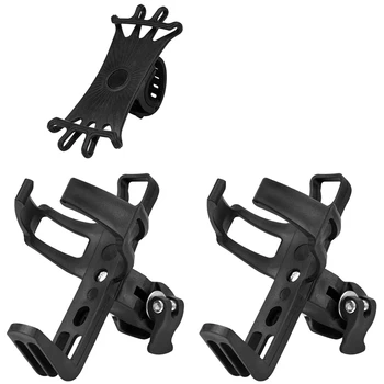 

Bike Water Bottle Holder and Bike Phone Mount Set, 360 Degree Rotating, Bike Cup Holder and Phone Holder Accessories