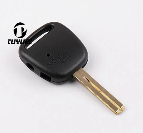 

Remote Fob Case Car Key Shell For Toyota With 2 Hole Two Button On Side Of Plastic Cover With TOY48 Blade