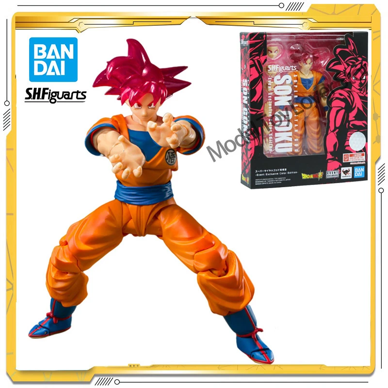 21 Limited In Stock Original Dragon Ball Z S H Figuarts Super Saiyan God Son Goku Anime Action Collection Figures Model Toys Action Figures Aliexpress