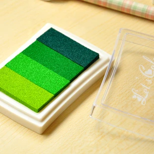 Печать партнера Руководство DIY Специальные милые градиентные Чернила pad 4 цвета градиентные чернила 6 цветов на выбор - Цвет: 6