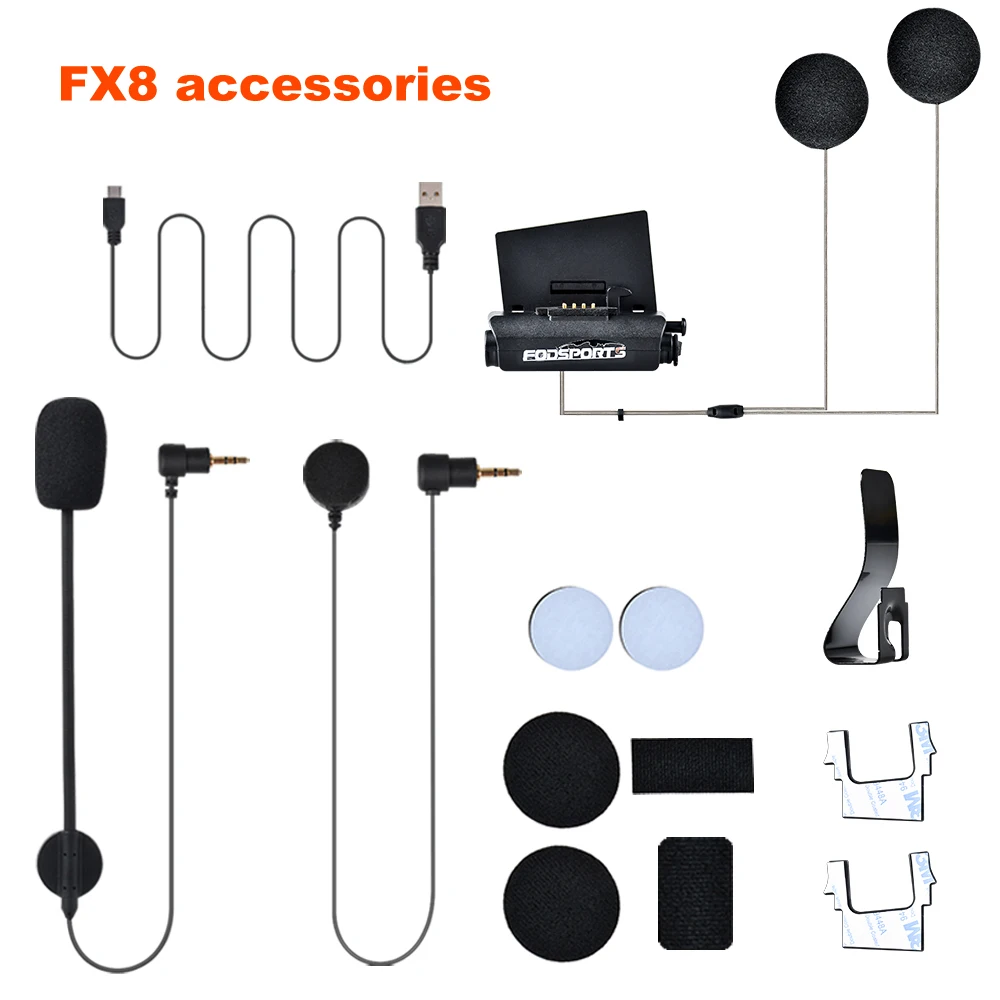 Bluetooth-гарнитура Fodsports FX8 Для шлема