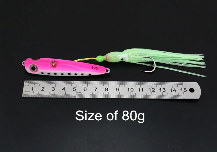 Рыбалка 2 шт. INCHIKU Jig Deep Sea металлическая свинцовая рыба с осьминога световая приманка для рыбалки 80 г 100 г