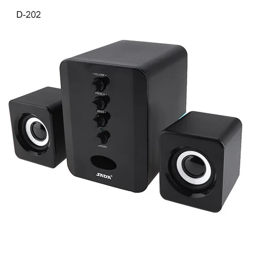 D-202 SADA D-203 3D стерео компьютерные колонки USB проводной мини комбинированный сабвуфер Портативный динамик s PC Динамик для телефона тв - Цвет: D-202