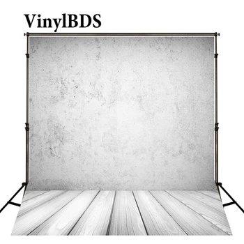 

VinylBDS Background Newborn Baby Rough Gray Wall Backgrounds Photography Wood Texture Floor Backdrops For Photo Shoot