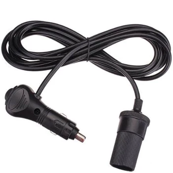

Newest 12V Socket Black Accessory Lead Adapter Plug Wire Connector Car Lighter Extension Cable Durable practical