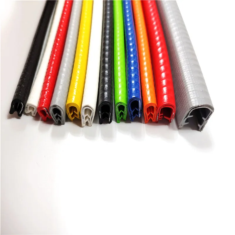 Sealing Strip Length 2M Clmap Thickness 0.3-25mm Panel U Shape Rubber Sealing Strip Edge Rubber Protection Strip Metal Plate Edge