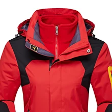 Лыжная куртка для женщин, брендовая новинка, зимняя теплая водонепроницаемая ветрозащитная верхняя одежда, женские пальто для пеших прогулок, катания на лыжах и сноуборде, Женская куртка