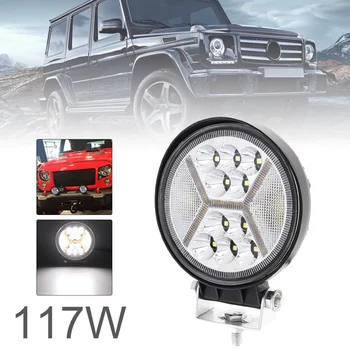 

117W Ultra Bright Light Pod Combo Light Off Road Driving Light with DRL Fog Light LED Work Light for Jeep ATV UTV SUV Truck Boat