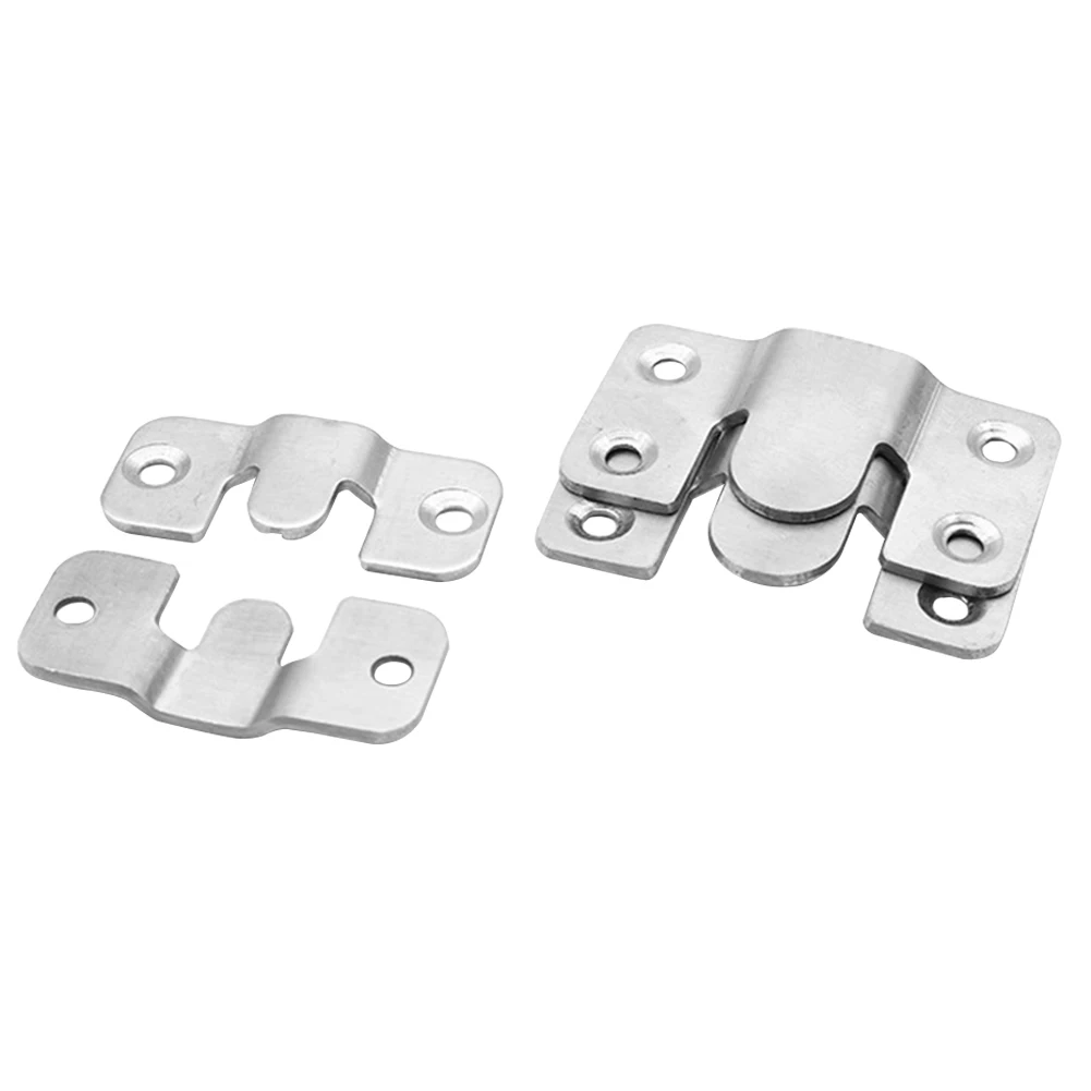 20pcs Headboard Wall Picture Hanger Display Hook Stainless Steel Interlocking Flush Mount Bracket Painting Photo Frame Hardware