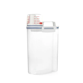 

2L Sealed Storage Box Transparent Cereal Dispenser Storage Box Grains Food Storage Tank Household Kitchen Container