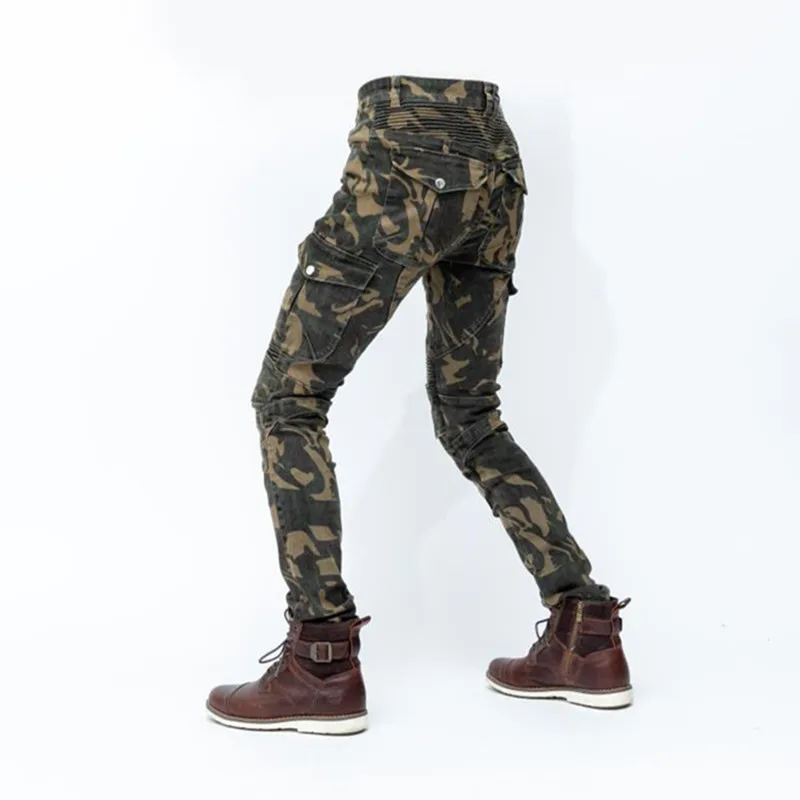 Four Seasons Motorcycle Jeans Camouflage 06 Hockey Pants Racing Riding Pants Straight Send Protective Gear