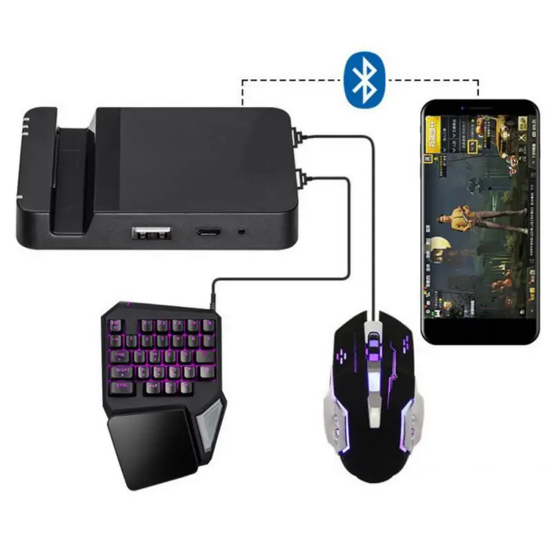  PUBG Adapter Practical Bluetooth Gamepad Accessories FPS Gaming Controller Mouse Keyboard Converter