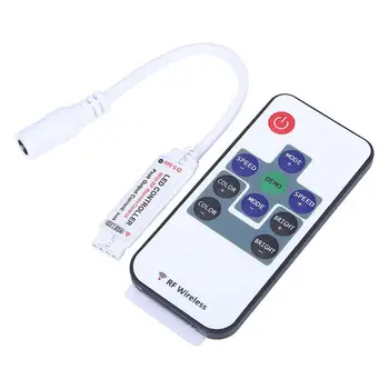 

LED light strip mini RF10 key wireless controller DC12VRGB light strip dimmer RF remote control